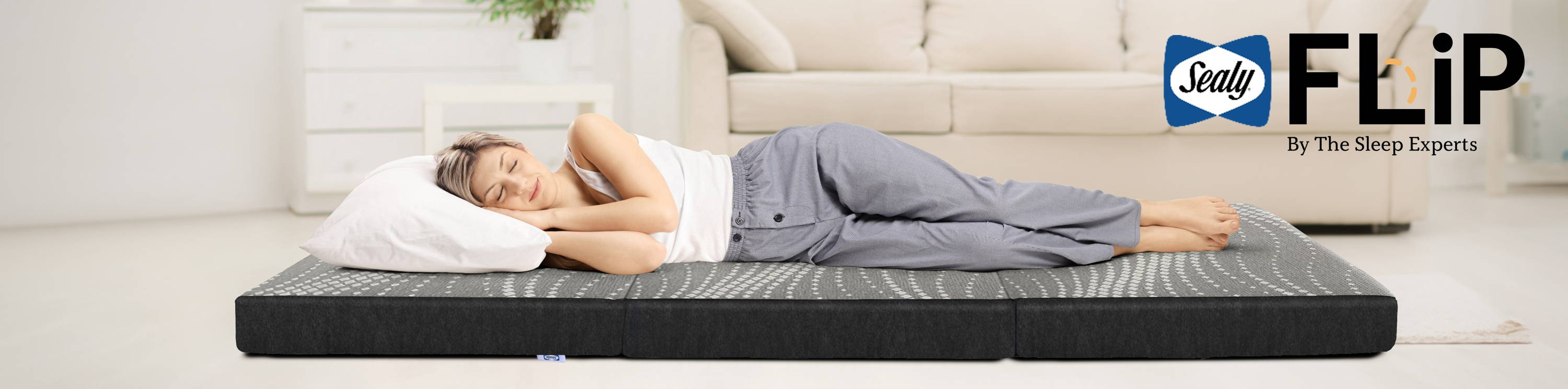 FLiP® BlueGel Snow White MultiPurpose Matt Tagged "" Sealy Sofa